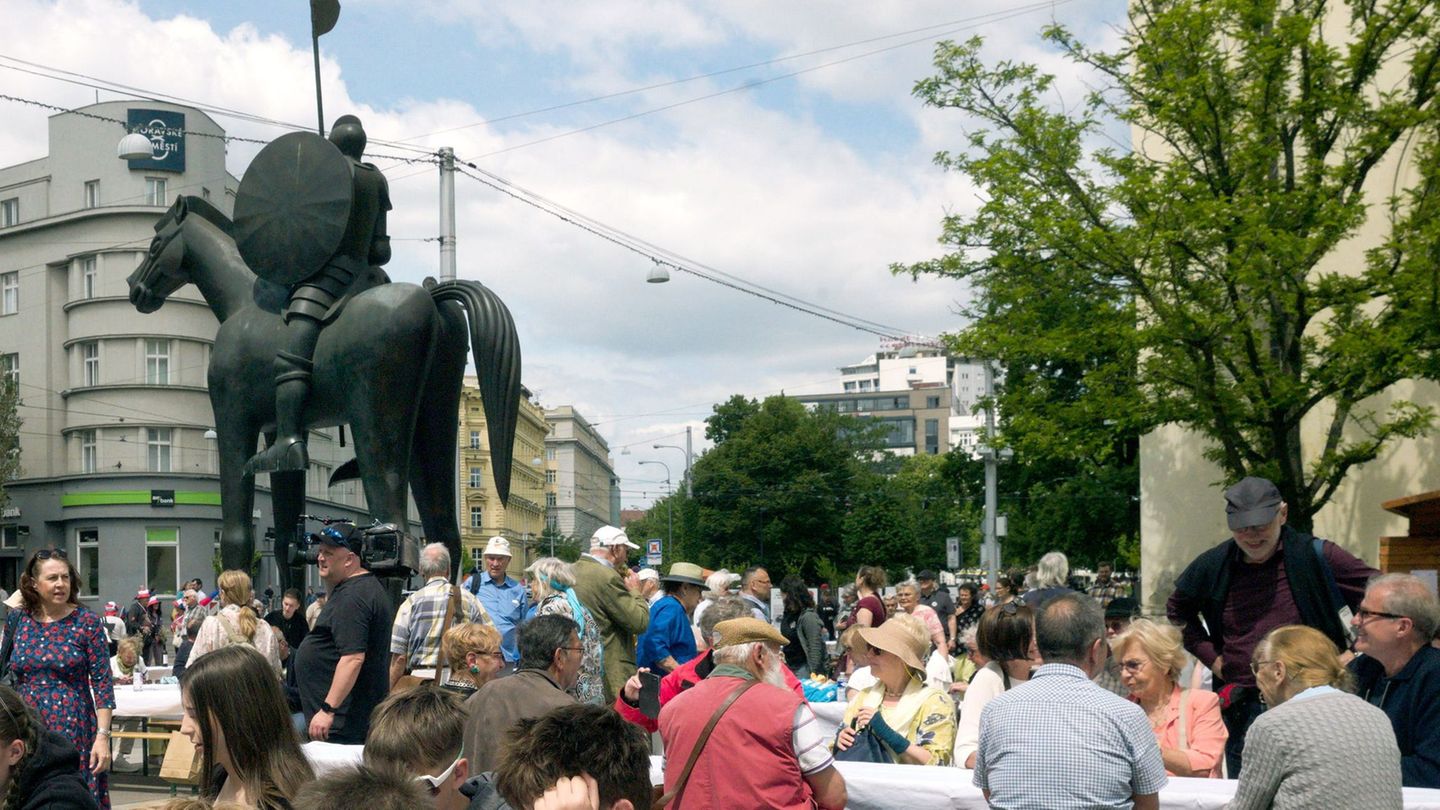 Das traditionelle Pfingsttreffen der vertriebenen Sudetendeutschen und ihrer Nachkommen findet erstmals in Tschechien statt. Fot