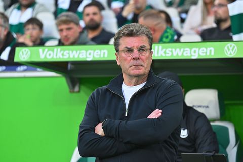 Trainer Dieter Hecking vom VfL Wolfsburg. Foto: Swen Pförtner/dpa