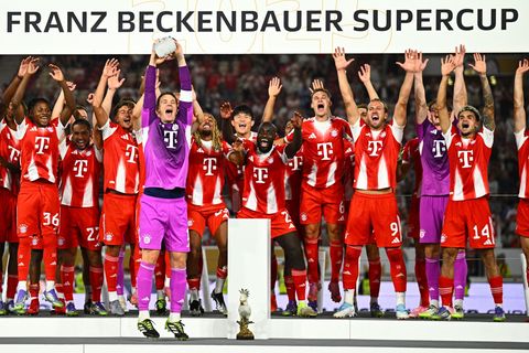 Das Supercup-Finale 2025 gewannen die Bayern gegen den VfB Stuttgart. (Archivbild) Foto: Tom Weller/dpa