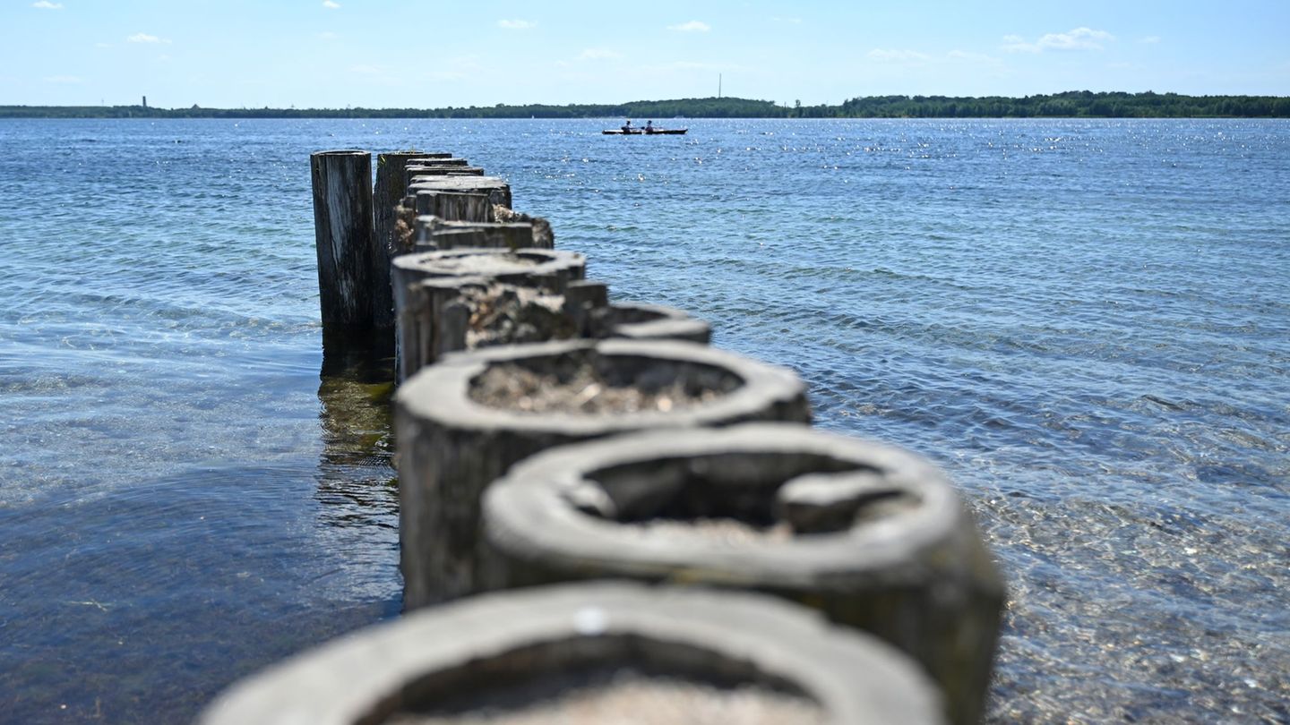 Wetter: Sommerwetter am Pfingstwochenende lockt Menschen an Badeseen