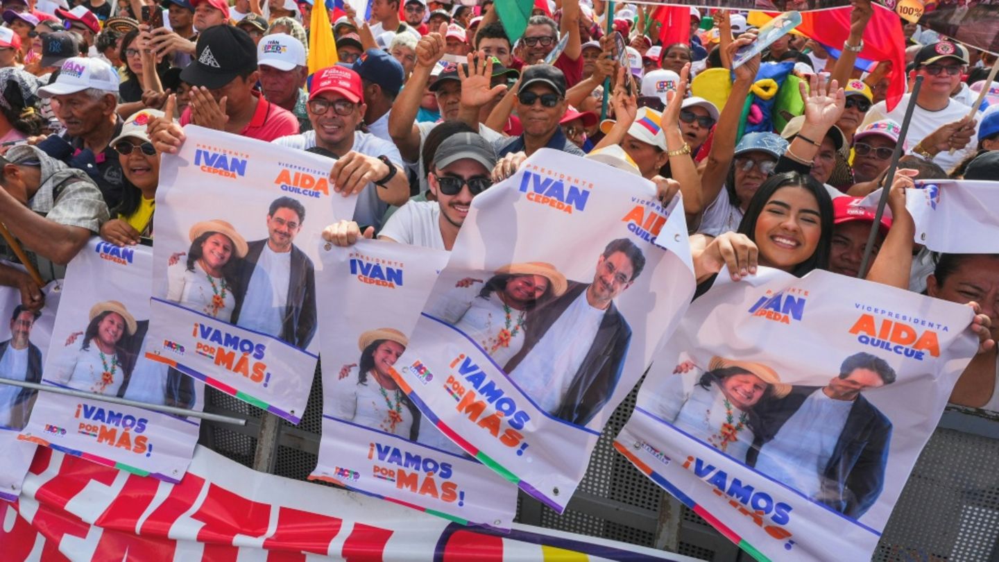 Anhänger von Iván Cepeda in Barranquilla