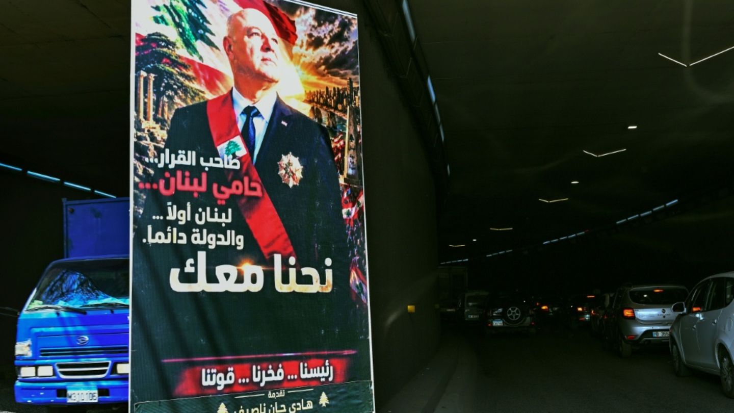 Aoun-Poster im Libanon
