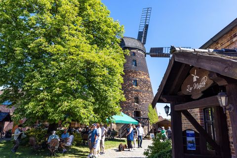 In der Dörrwalder Mühle gibt es Vorführungen des Müllerhandwerks. Foto: Frank Hammerschmidt/dpa