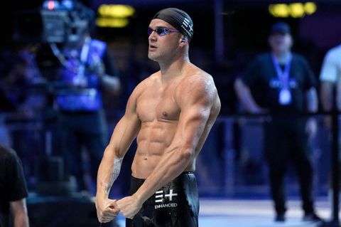 Der deutsche Schwimmer Marius Kusch bei den "Enhanced Games" in Las Vegas