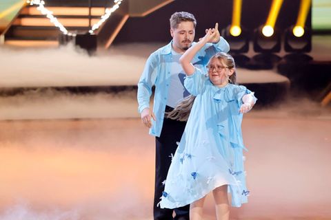 Gustav Schäfer mit Tochter Lotti bei "Let's Dance".