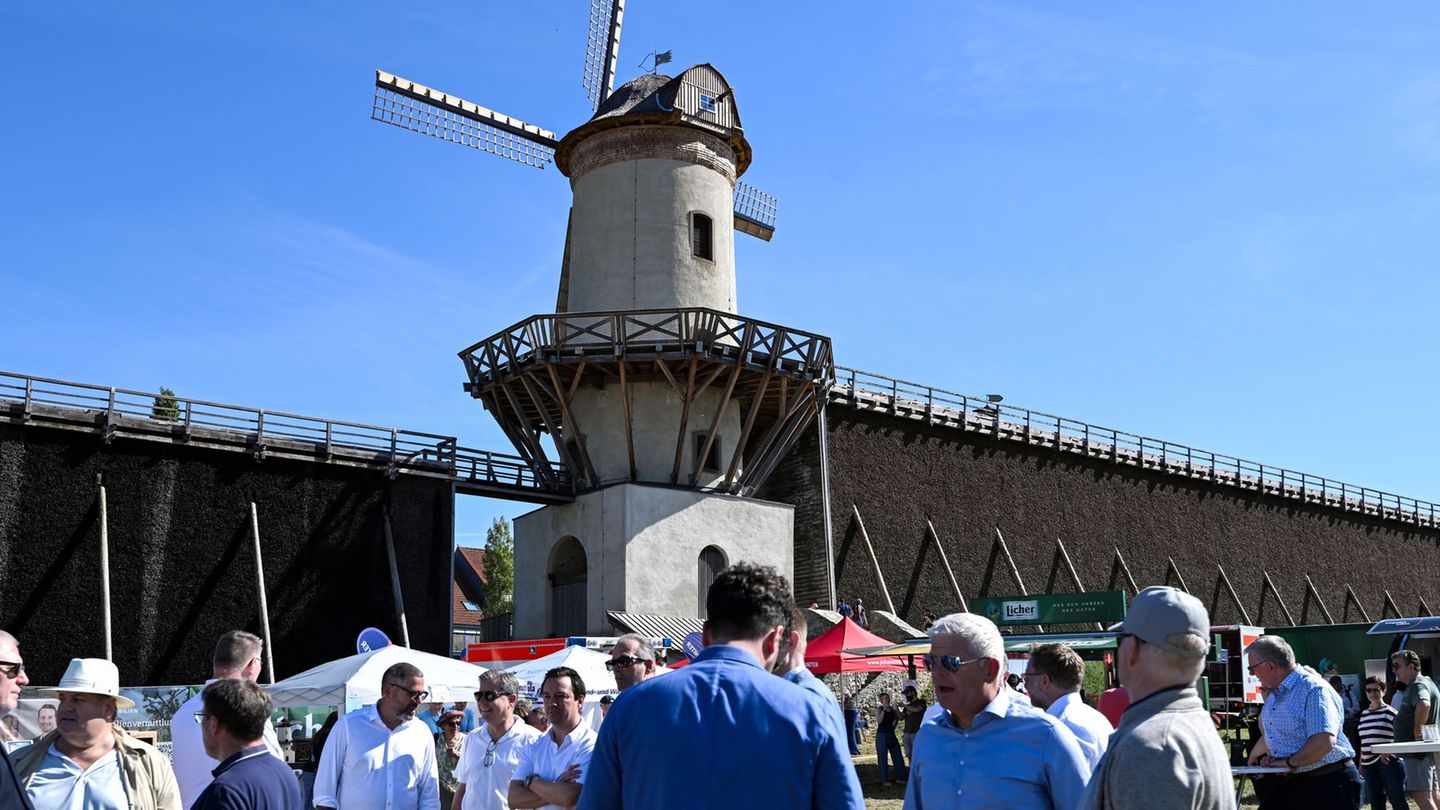 Zahlreiche Besucher kamen zum Deutschen Mühlentag nach Bad Nauheim Foto: Florian Wiegand/dpa