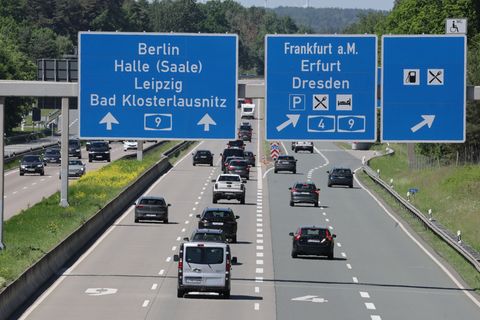 Chaos blieb aus: An Pfingstmontag, einem klassischen Rückreisetag, rollte der Verkehr über Thüringens Autobahnen laut Polizei we
