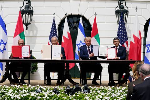Trump will, dass noch mehr Länder beitreten (Archivbild). Foto: Alex Brandon/AP/dpa