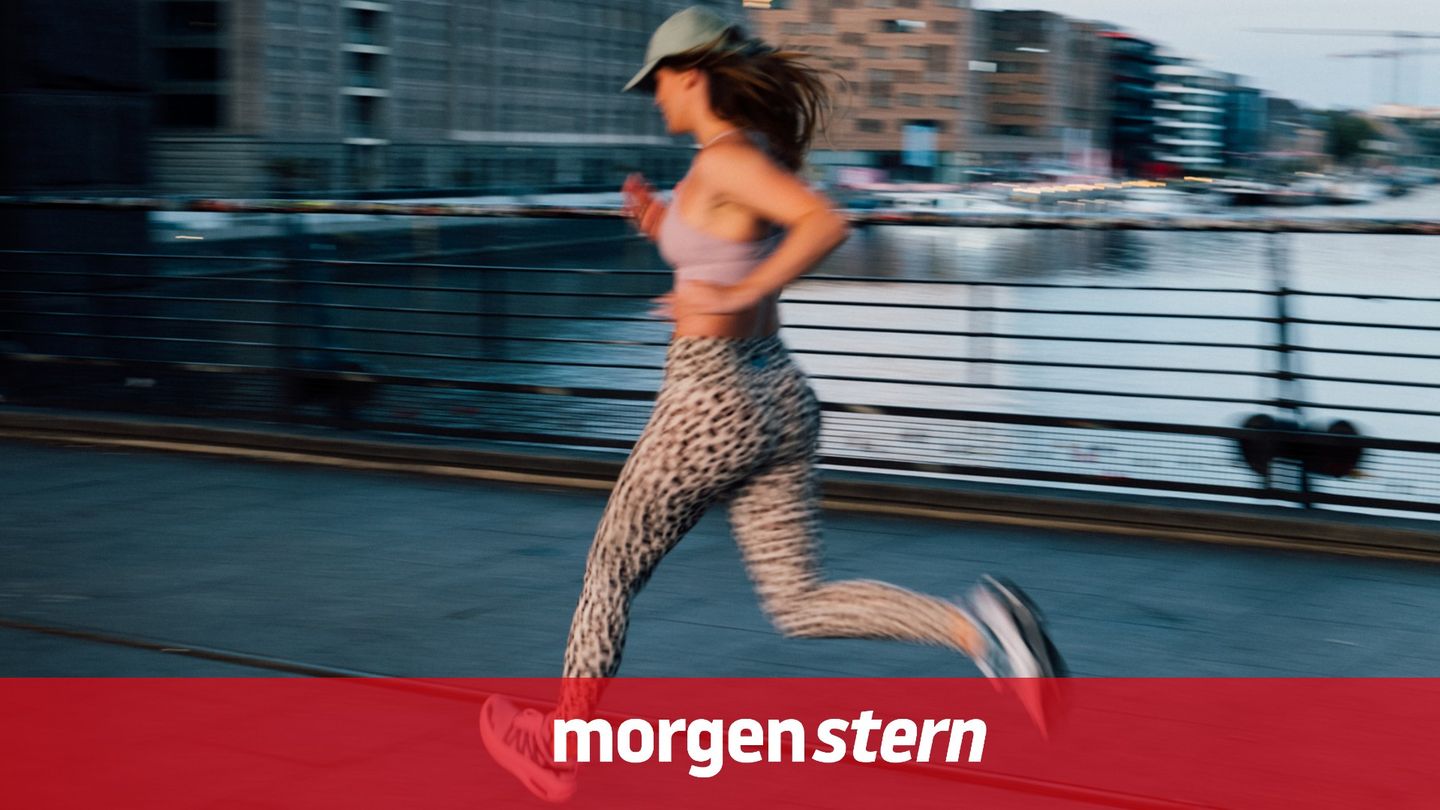 Läuferin beim Sport