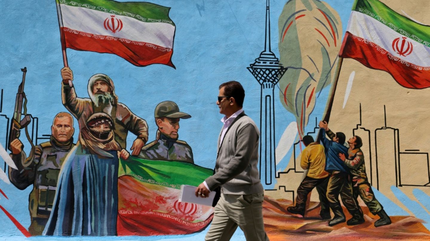 Pro-iranisches Wandbild in Teheran