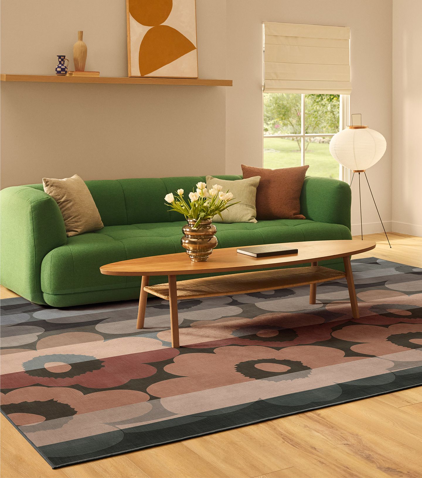Unikko Ralli Anthrazit Multicolor Teppich von Marimekko