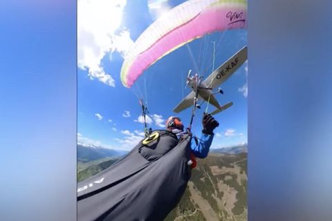 Flugzeug kollidiert mit Paragliderin