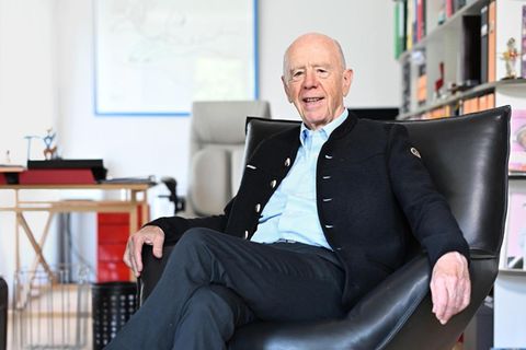Riester-Rente: Ihr Erfinder Walter Riester zu Hause in Isny im Allgäu