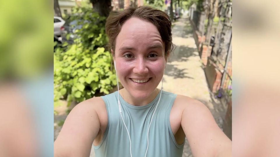 Ricarda Lang nach dem Joggen