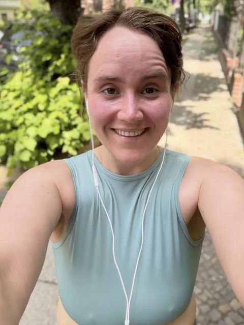 Ricarda Lang nach dem Joggen