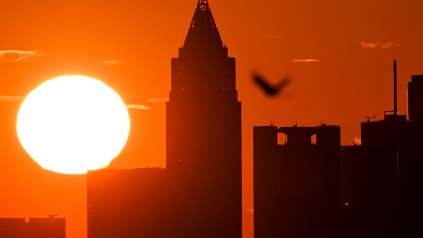 Sonnenuntergang in Frankfurt am Main