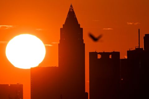 Sonnenuntergang in Frankfurt am Main