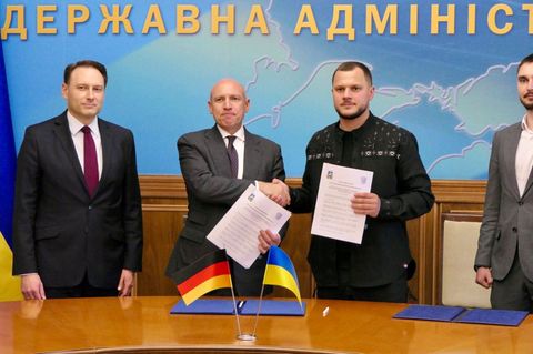 Mit der neuen Partnerschaft setzt Hessen ein Zeichen für die Ukraine. Foto: Barbara Kleeblatt/Hessische Staatskanzlei/dpa