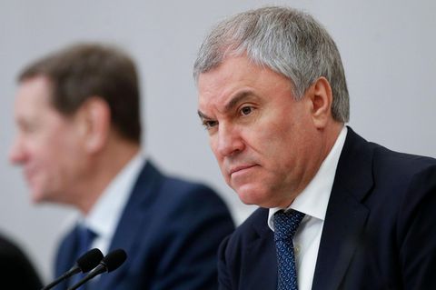 Wjatscheslaw Wolodin, Chef der russischen Duma, sorgt für die nächste verbale Eskalation im Ukrainekrieg