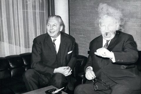 Kanzler Erhard und Kiesinger 1966