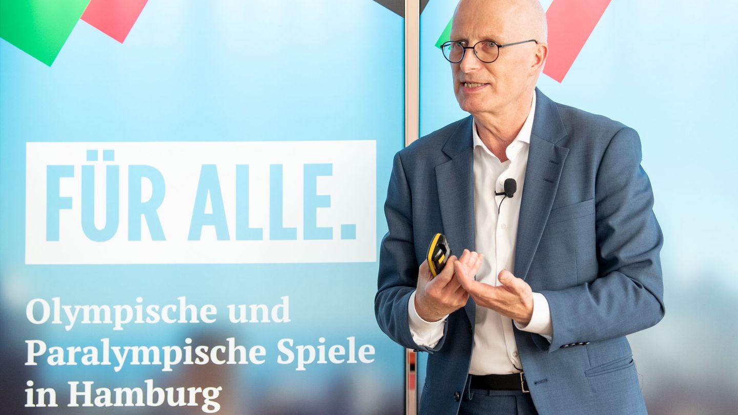 Zum Abschluss seiner Kampagne für Olympische und Paralympische Spiele in Hamburg hat Bürgermeister Peter Tschentscher (SPD) in d
