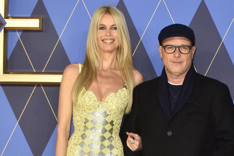 Claudia Schiffer und Matthew Vaughn bei der „Argylle"-Weltpremiere 2024.