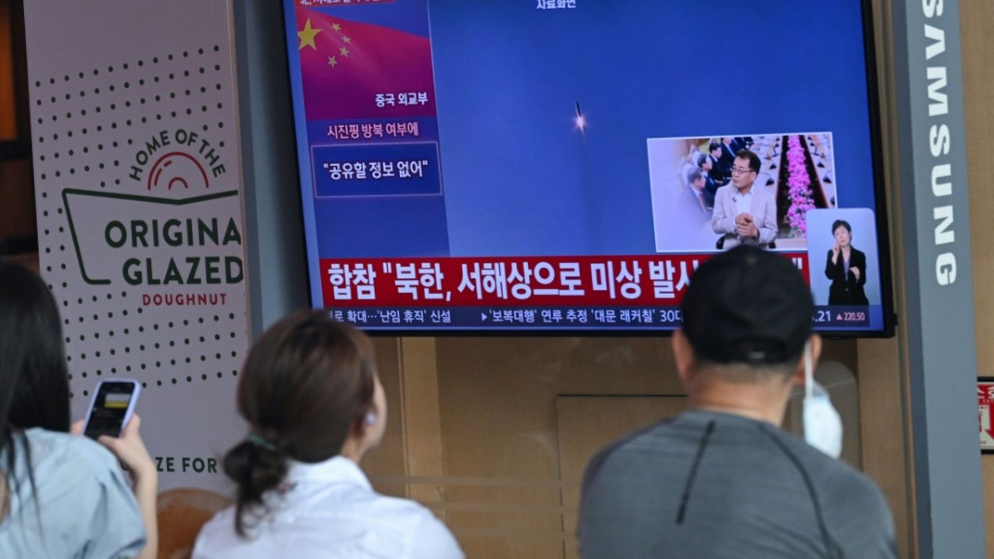 Südkoreas Fernsehen berichtet über Raketentests des Nordens