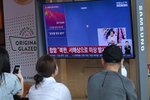 Südkoreas Fernsehen berichtet über Raketentests des Nordens