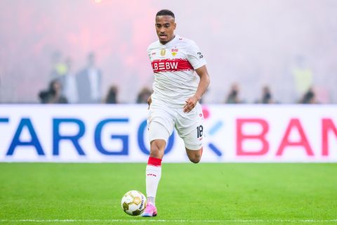 Jamie Leweling spielt als Flügelstürmer beim VfB Stuttgart. (Archivbild) Foto: Tom Weller/dpa