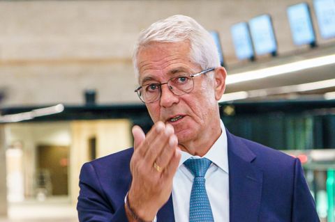 Keine Sorgen um mangelndes Kerosin: Flughafenchef Schulte. Foto: Andreas Arnold/dpa