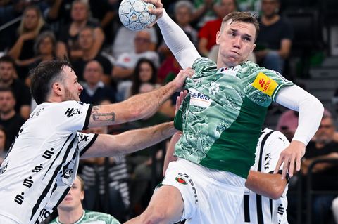 Rückraumspieler Lasse Andersson verlässt zum Saisonende die Füchse und geht zurück nach Dänemark (Archivbild) Foto: Sven Hoppe/d