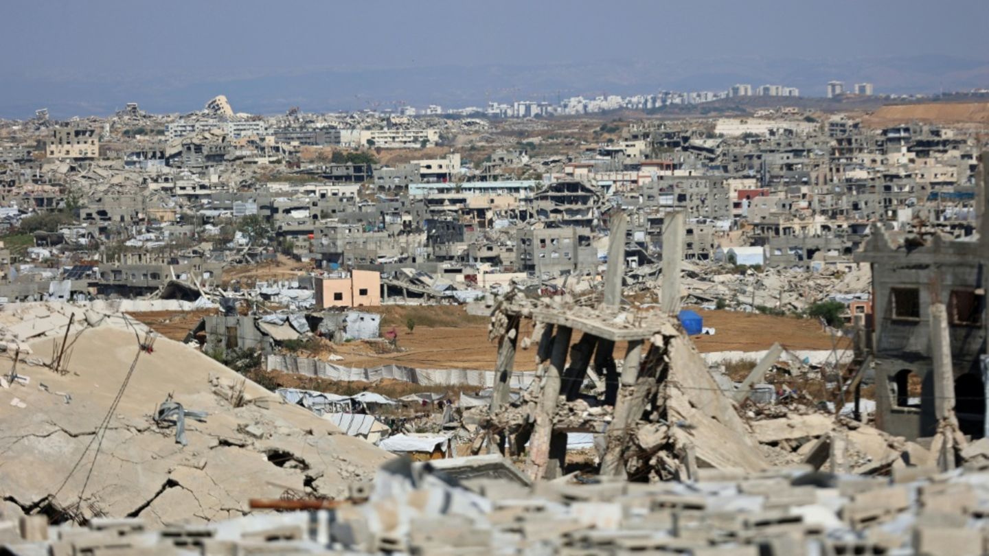 Zerstörte Gebäude im Gazastreifen