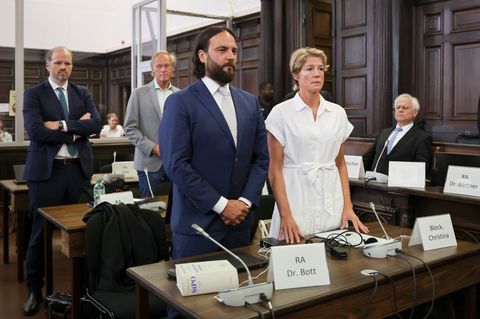 Christina Block und ihr Anwalt Ingo Bott Foto: Christian Charisius/dpa-pool/dpa