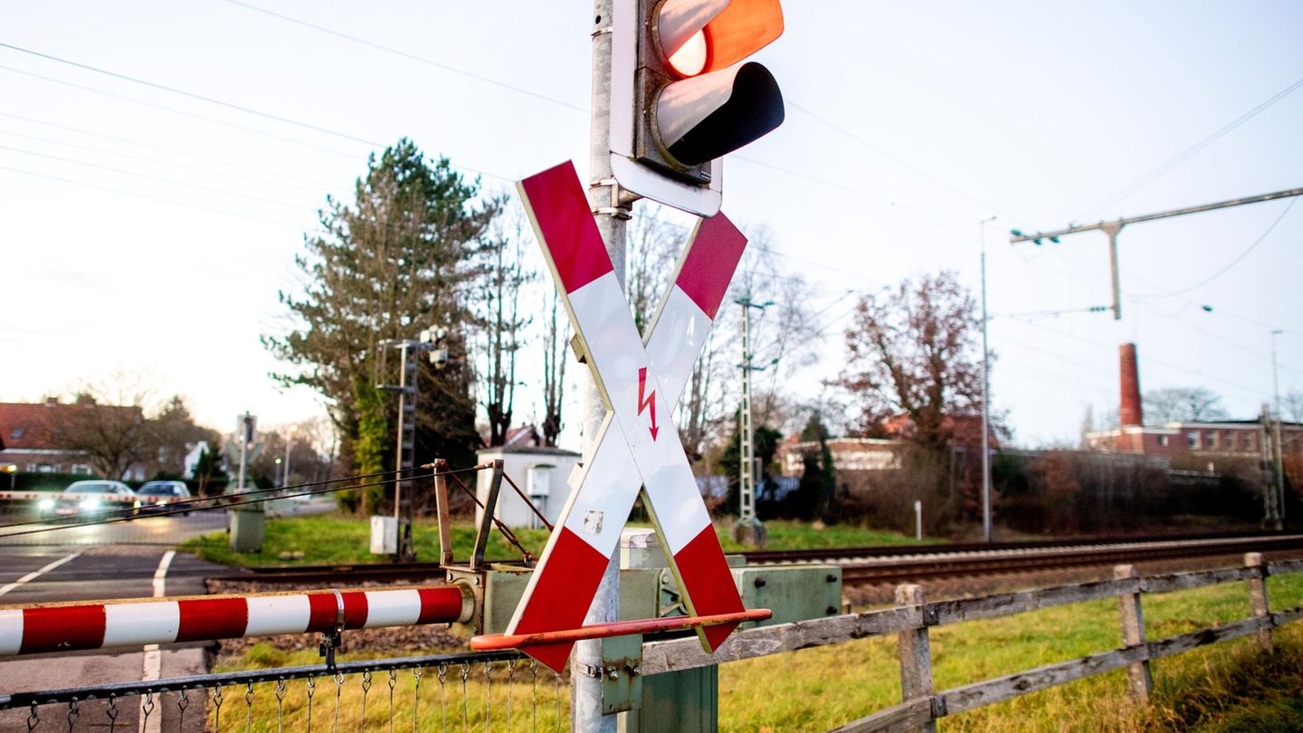 Der Stopp vor einem Bahnübergang dauerte nur wenige Minuten. (Symbolbild) Foto: Hauke-Christian Dittrich/dpa
