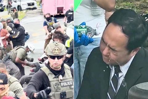 US-Senator kämpft nach Protest mit Pfefferspray-Tränen