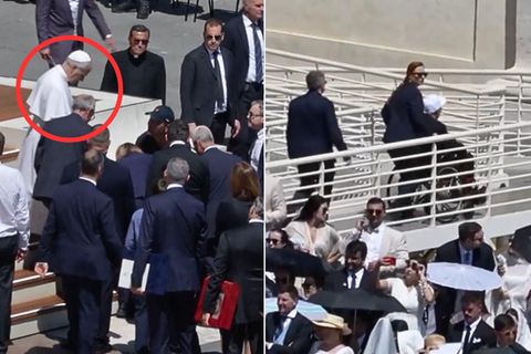 Pilger kollabiert vor Papst Leo XIV.