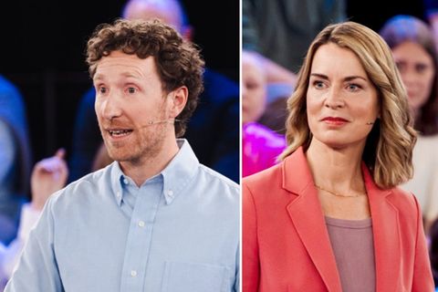 Louis Klamroth und Jessy Wellmer in der „Arena"-Ausgabe mit Markus Söder.