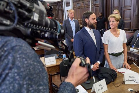 Christina Block soll den Auftrag zur Entführung ihrer Kinder gegeben haben. Foto: Georg Wendt/dpa-pool/dpa