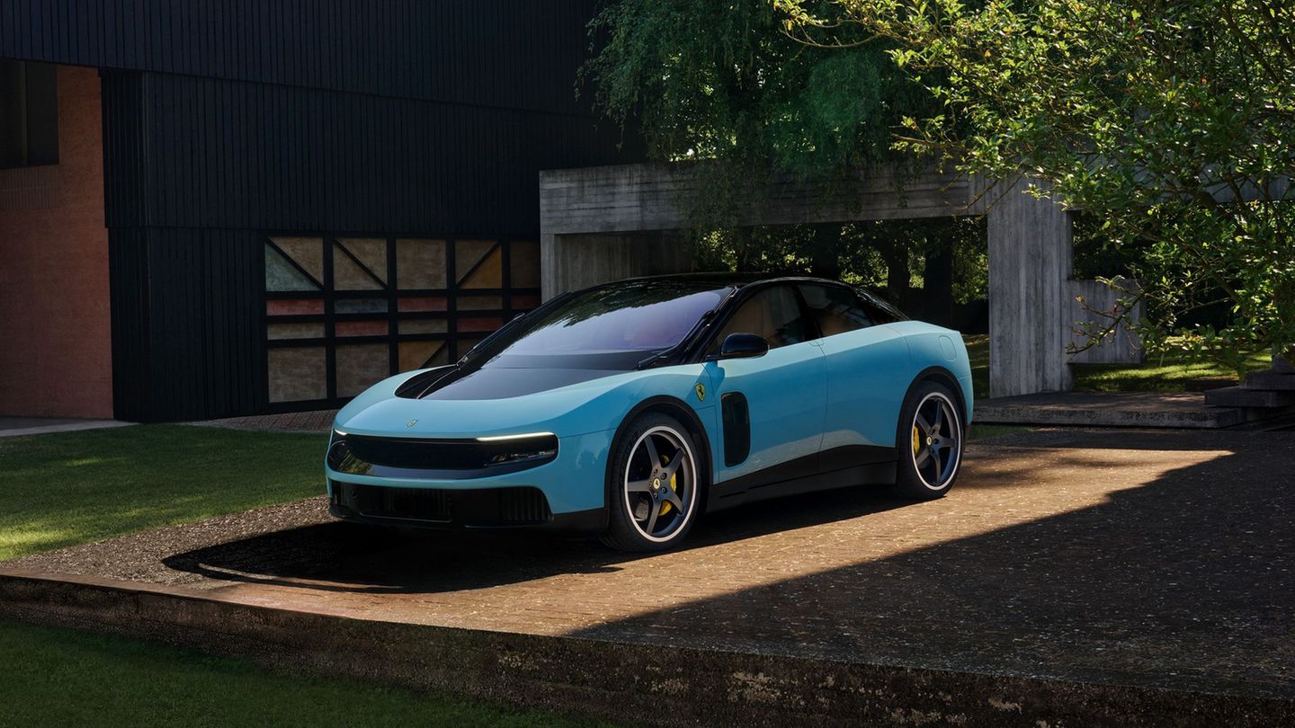 Das Design des neuen Ferrari Luce ist umstritten. Foto: Ferrari/PA Wire/dpa