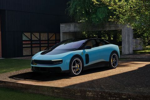 Das Design des neuen Ferrari Luce ist umstritten. Foto: Ferrari/PA Wire/dpa