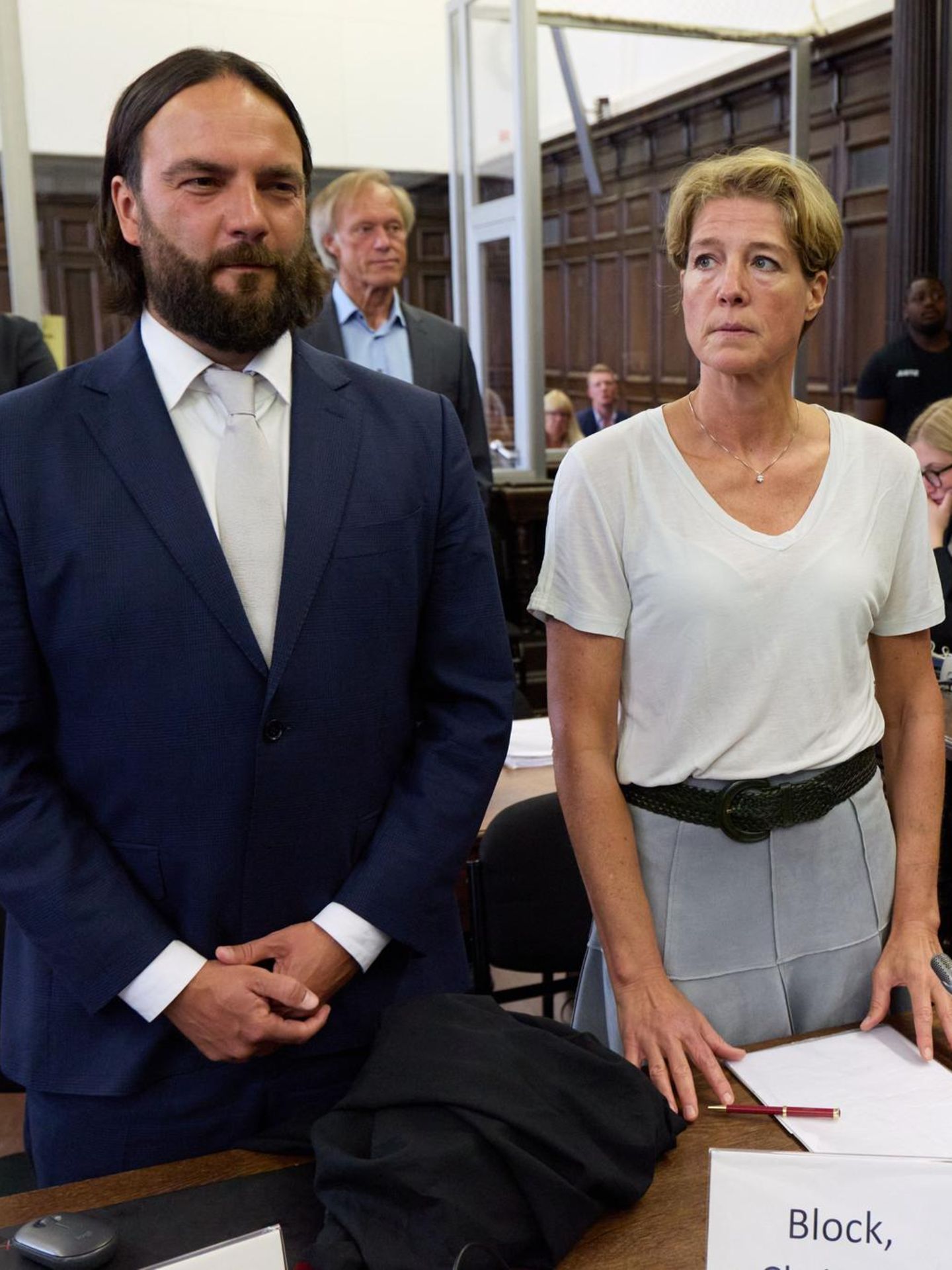 Christina Block (l.) mit ihrem Verteidiger Ingo Bott