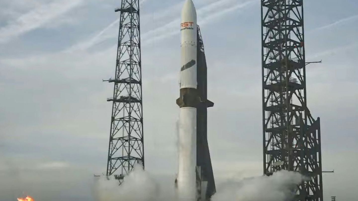 Die New-Glenn-Rakete bei einem früheren Start