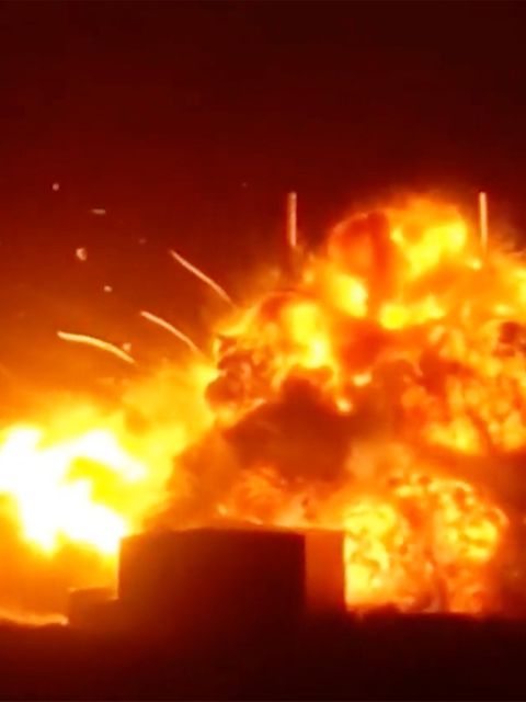 Eine Rakete von Jeff Bezos explodiert beim Test.