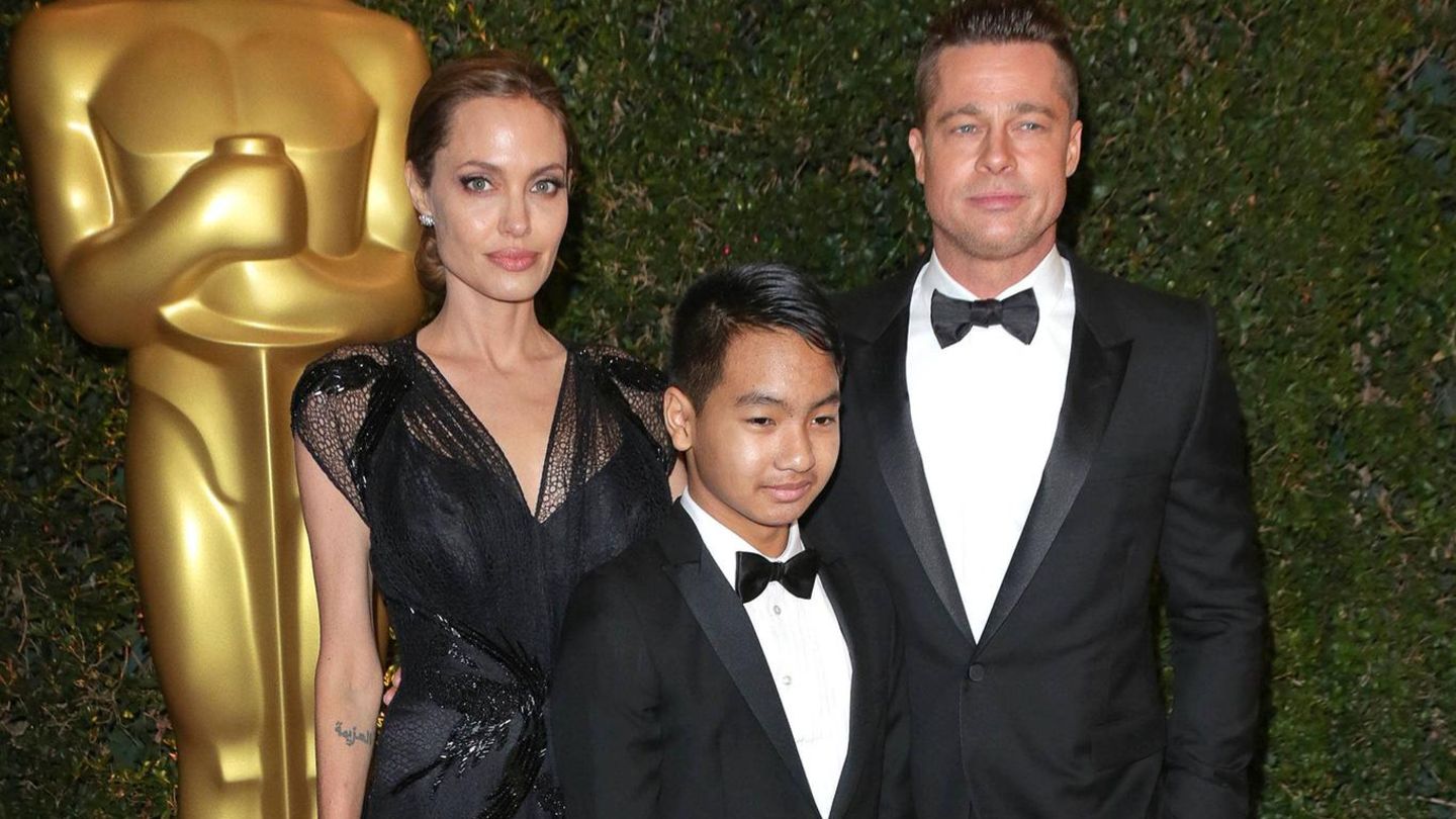 Angelina Jolie und Brad Pitt mit Sohn Maddox 2013
