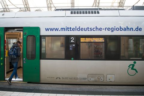 Betroffen von der Sperrung des Zwickauer Hauptbahnhofs waren auch Züge der Mitteldeutschen Regiobahn von Dresden nach Plauen und