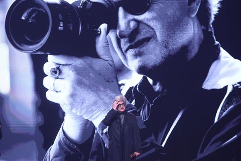Wim Wenders wurde mit einem Ehrenpreis ausgezeichnet. Foto: Christoph Soeder/dpa