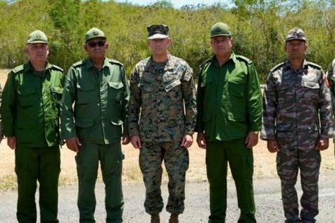 Vom US-Militär veröffentlichtes Foto des Treffens