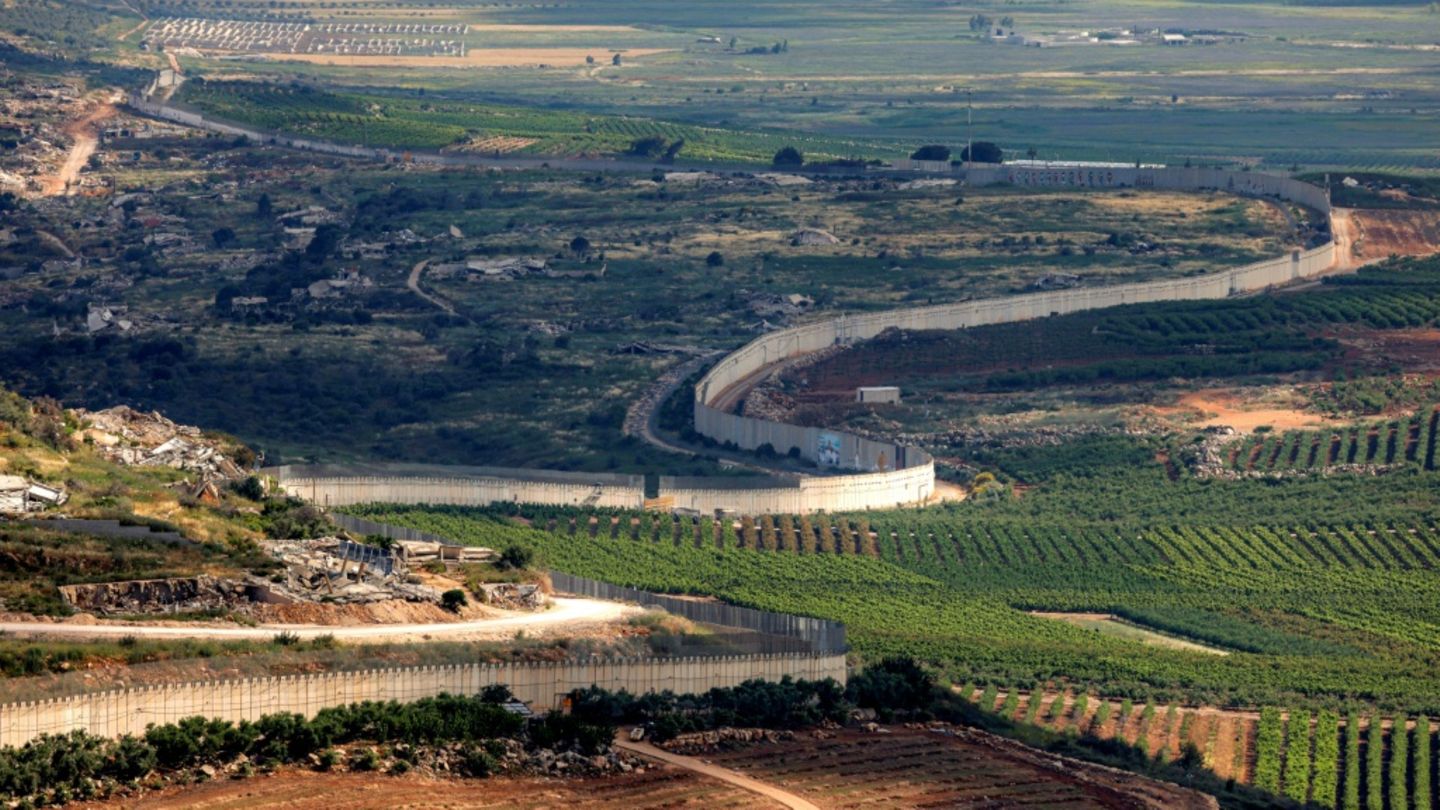 Grenzmauer zwischen dem Libanon und Israel