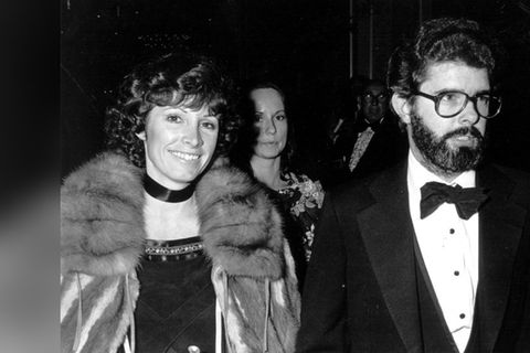 Marcia und George Lucas in früheren Jahren.