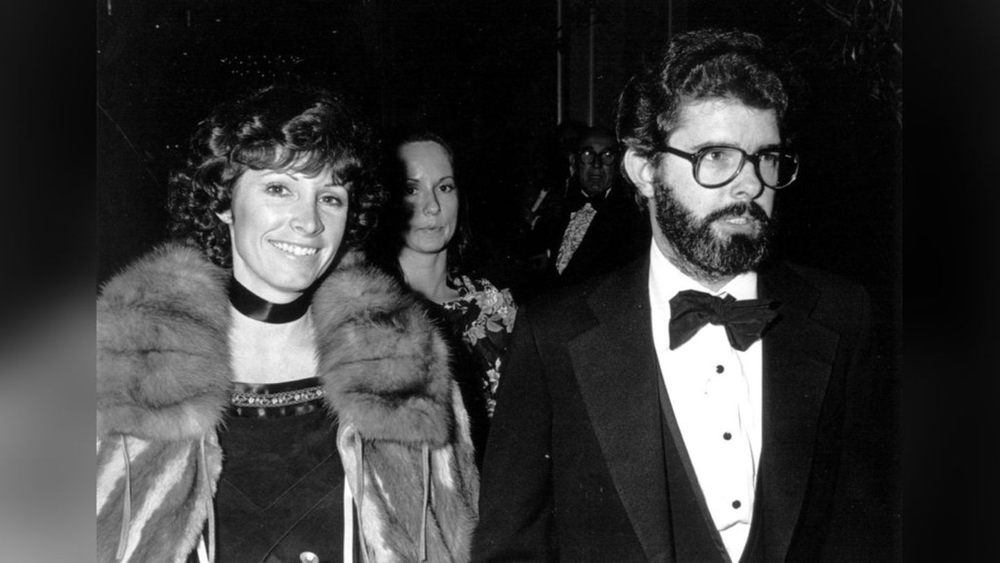Marcia und George Lucas in früheren Jahren.